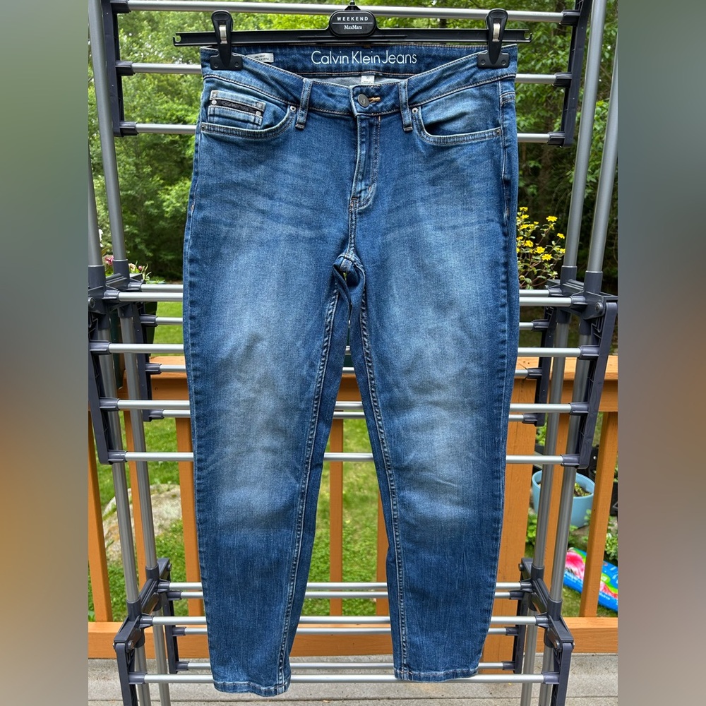 Calvin Klein Jeans Blue Ankle Skinny Jeans